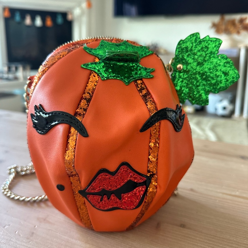Betsey Johnson Halloween Pumpkin Crossbody